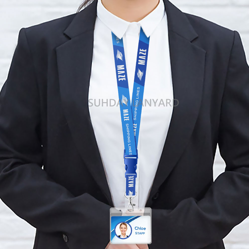 客製識別證帶搭配可分離式插扣與證件套圖片3